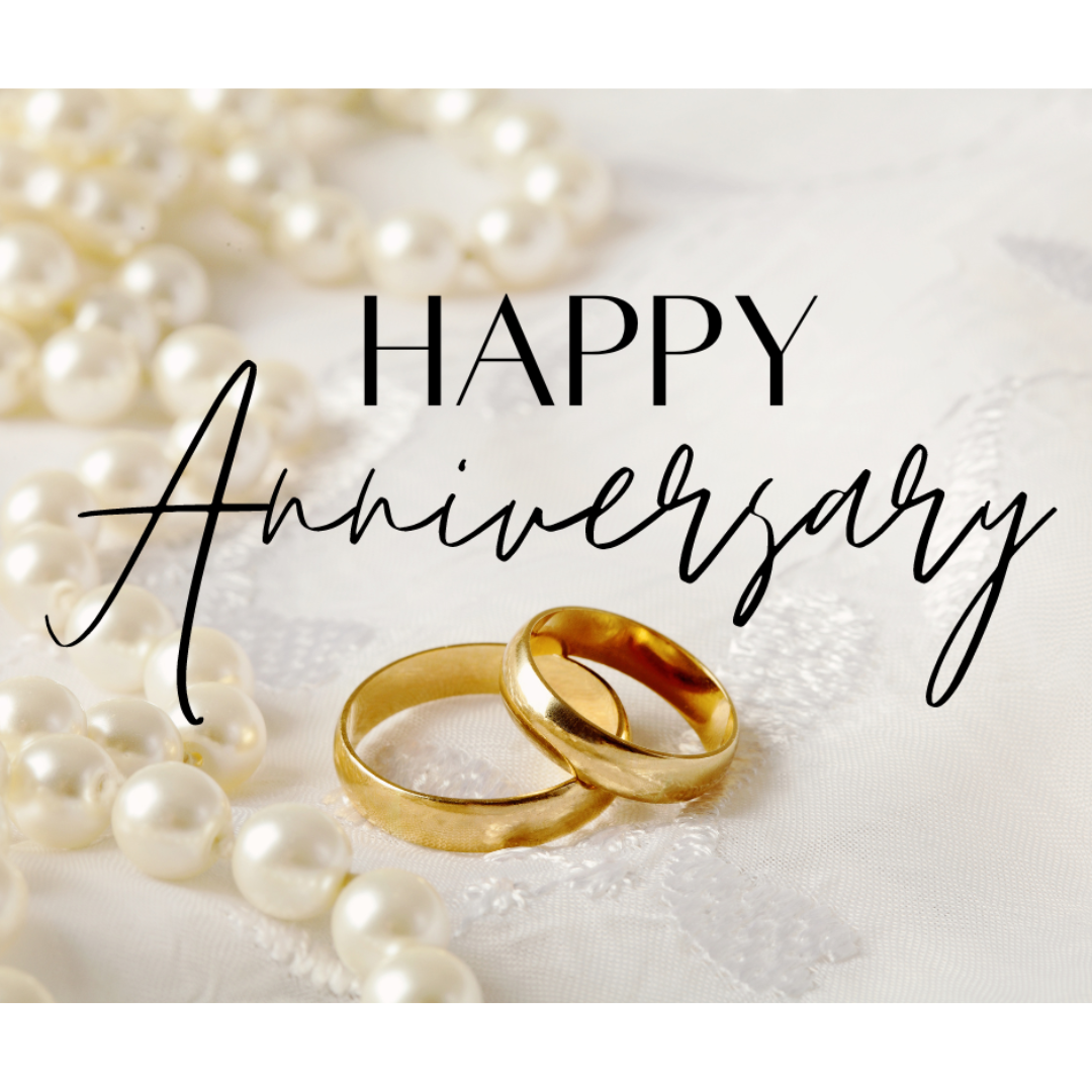 "Happy Anniversary" Label