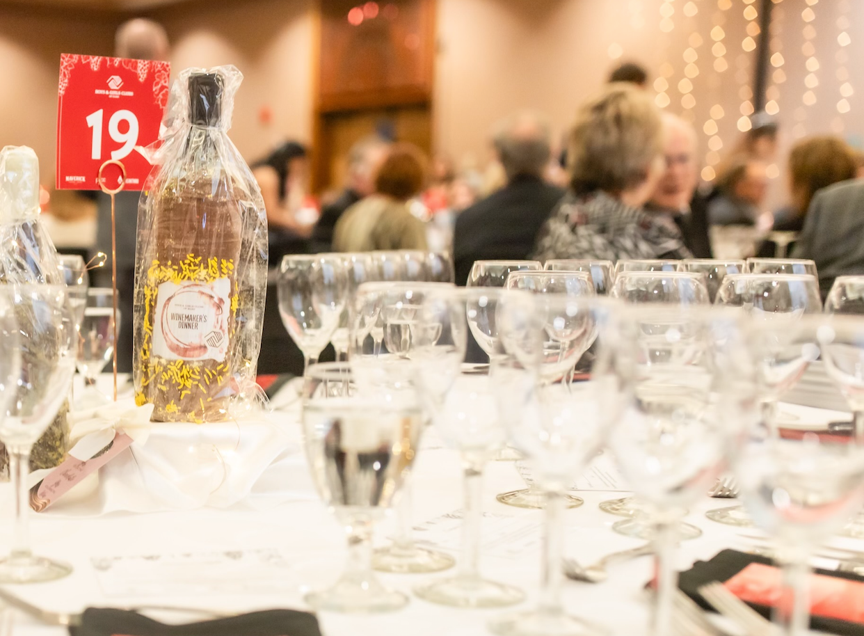 Bliss in a Bottles' Edible Centerpieces at the Annual Winemaker Fundraiser Dinner for the Boys and Girls Club of America