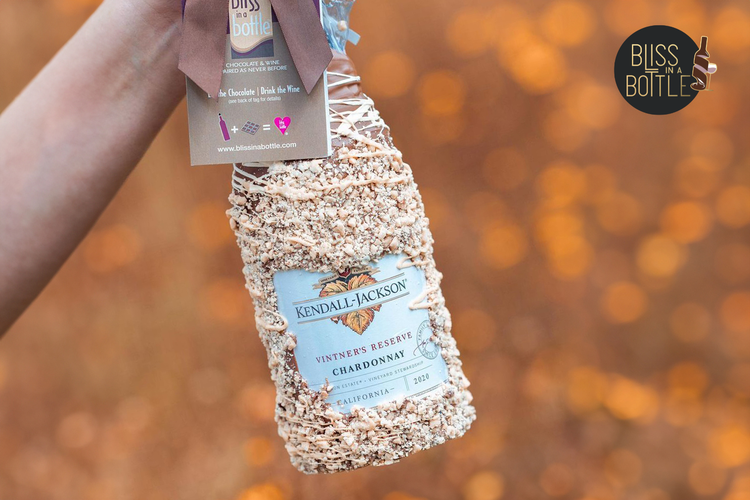 Bliss in a Bottle chocolate covered wine bottles