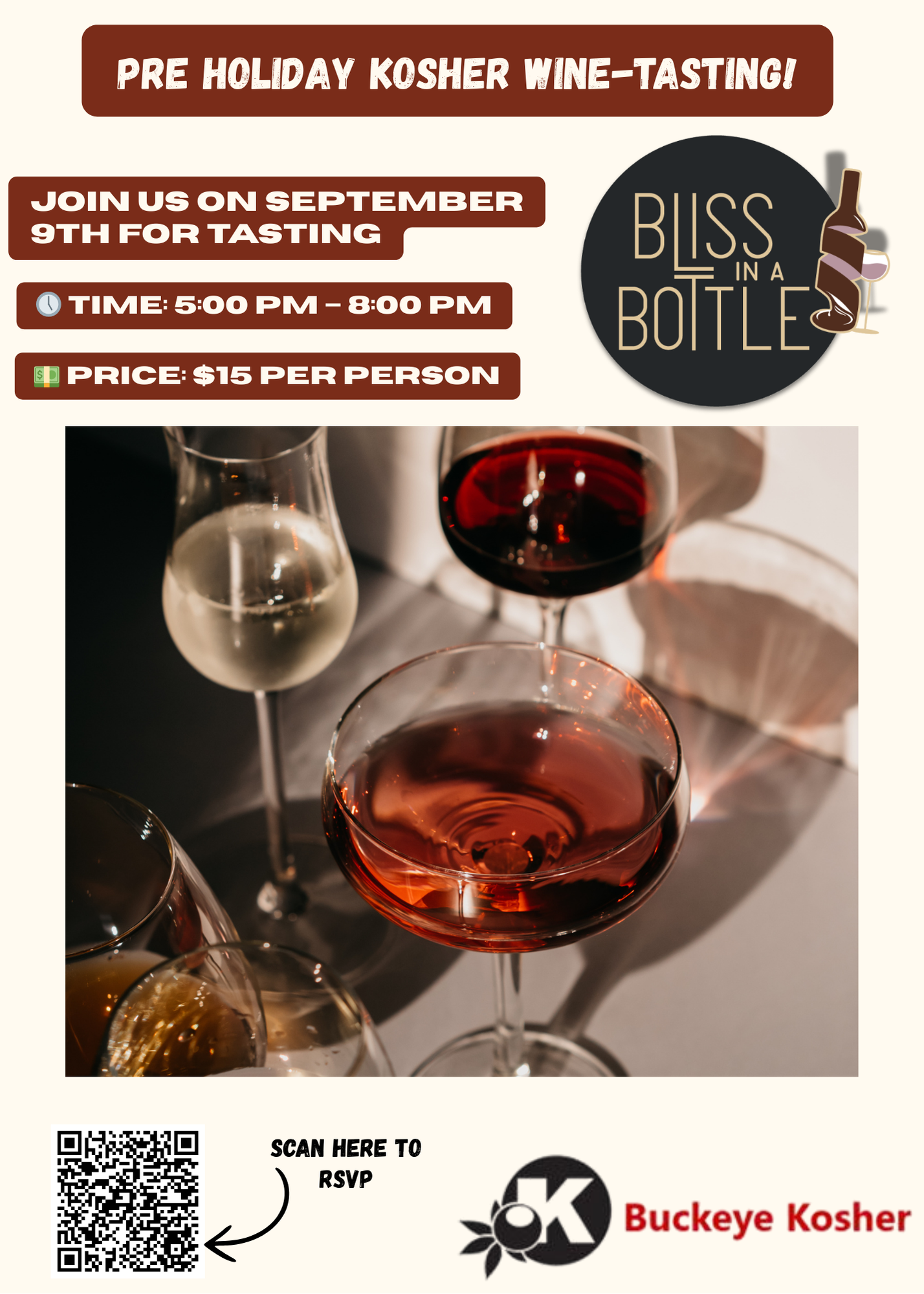 Pre holiday Kosher wine-tasting!
