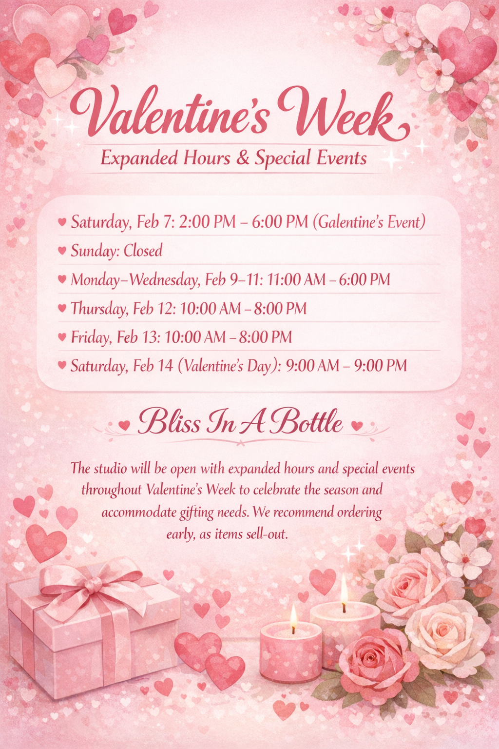 Upcoming Events & Tasting