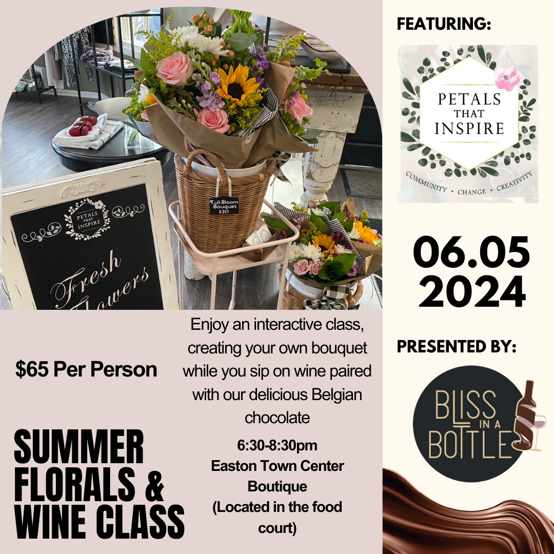 Summer Florals & Wine Class